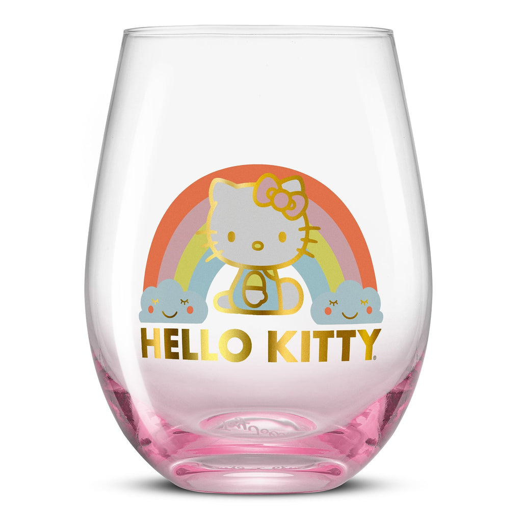 Hello Kitty Sweet Rainbow Stemless Glasses Set of 4