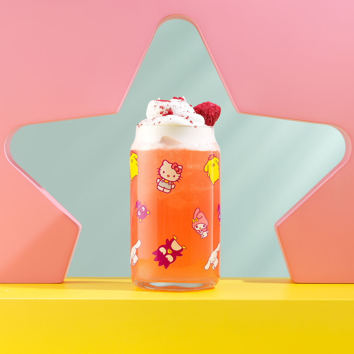 Hello Kitty and Friends Daydream Can Tumbler Glasses, Set of 4 by JoyJolt