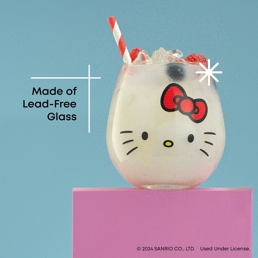 Hello Kitty and Friends Hello Sippy Stemless Glasses Set of 4