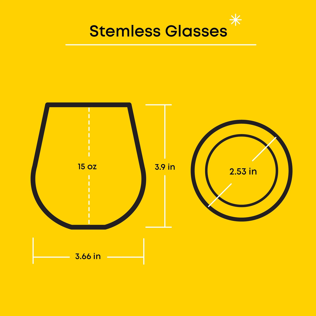 Hello Kitty and Friends Hello Sippy Stemless Glasses Set of 4