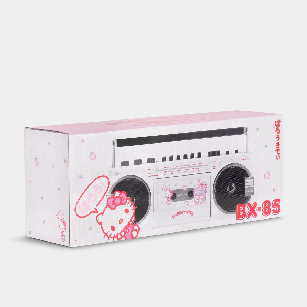 Hello Kitty Strawberry Kawaii Bx 85 Bluetooth Cassette Boombox