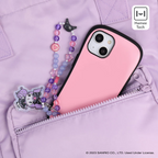 Kuromi Beaded Charm Phone Wrist Strap, Lolita Version