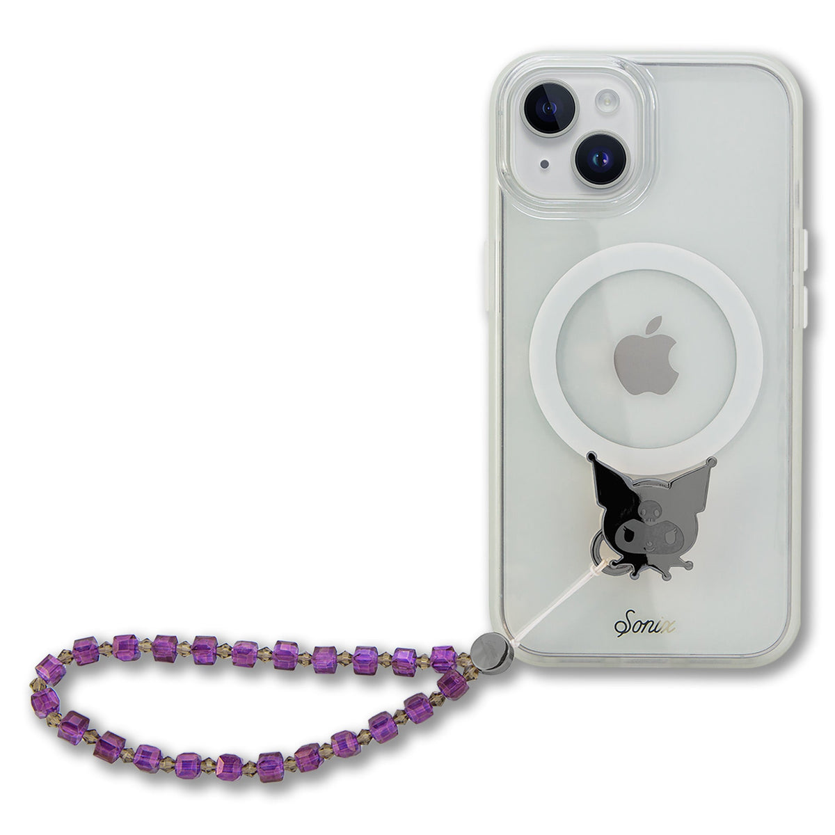 Kuromi Beaded Phone Wristlet by Sonix