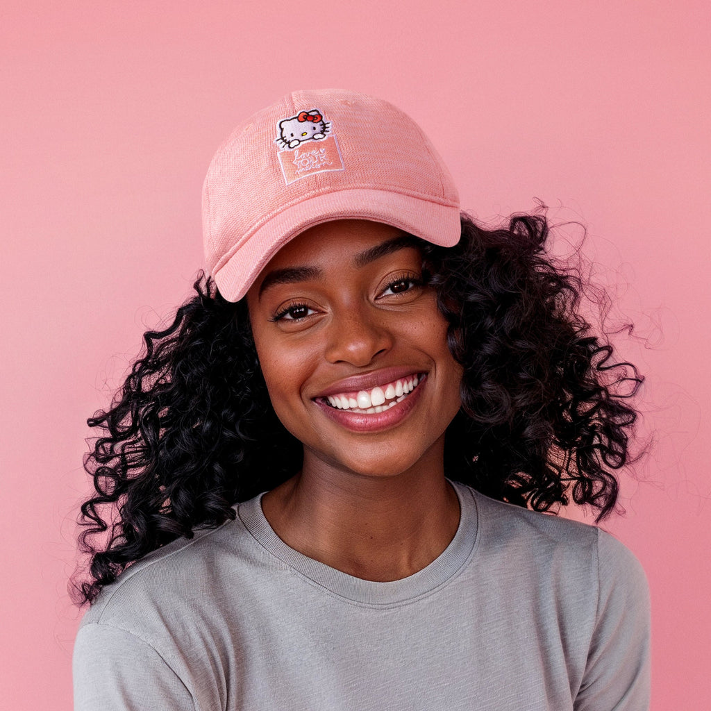 Hello Kitty Pink Speckled Hero Cap by Love Your Melon
