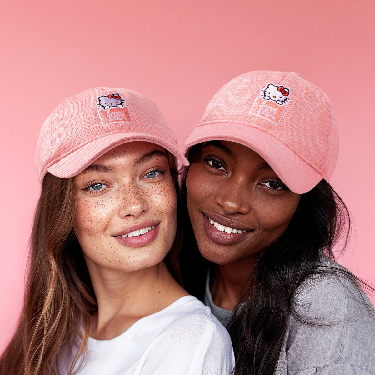 Hello Kitty Pink Speckled Hero Cap by Love Your Melon