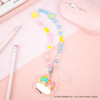 Little Twin Stars Beaded Phone Charm Wrist Lanyard Strap