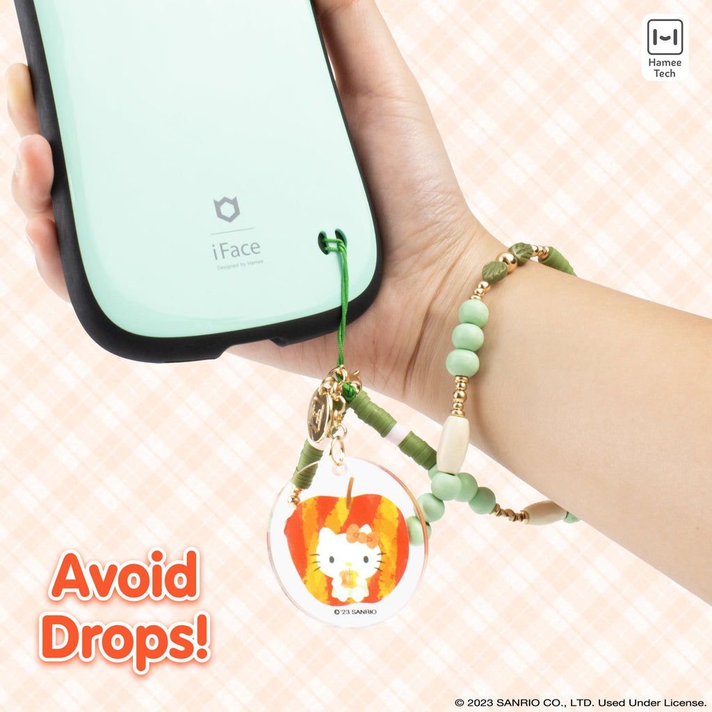 Hello Kitty Apple Beaded Charm Phone Wrist Strap
