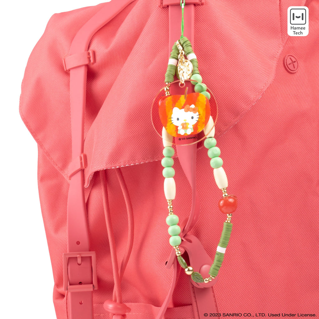 Hello Kitty Apple Beaded Charm Phone Wrist Strap