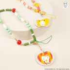 Hello Kitty Apple Beaded Charm Phone Wrist Strap