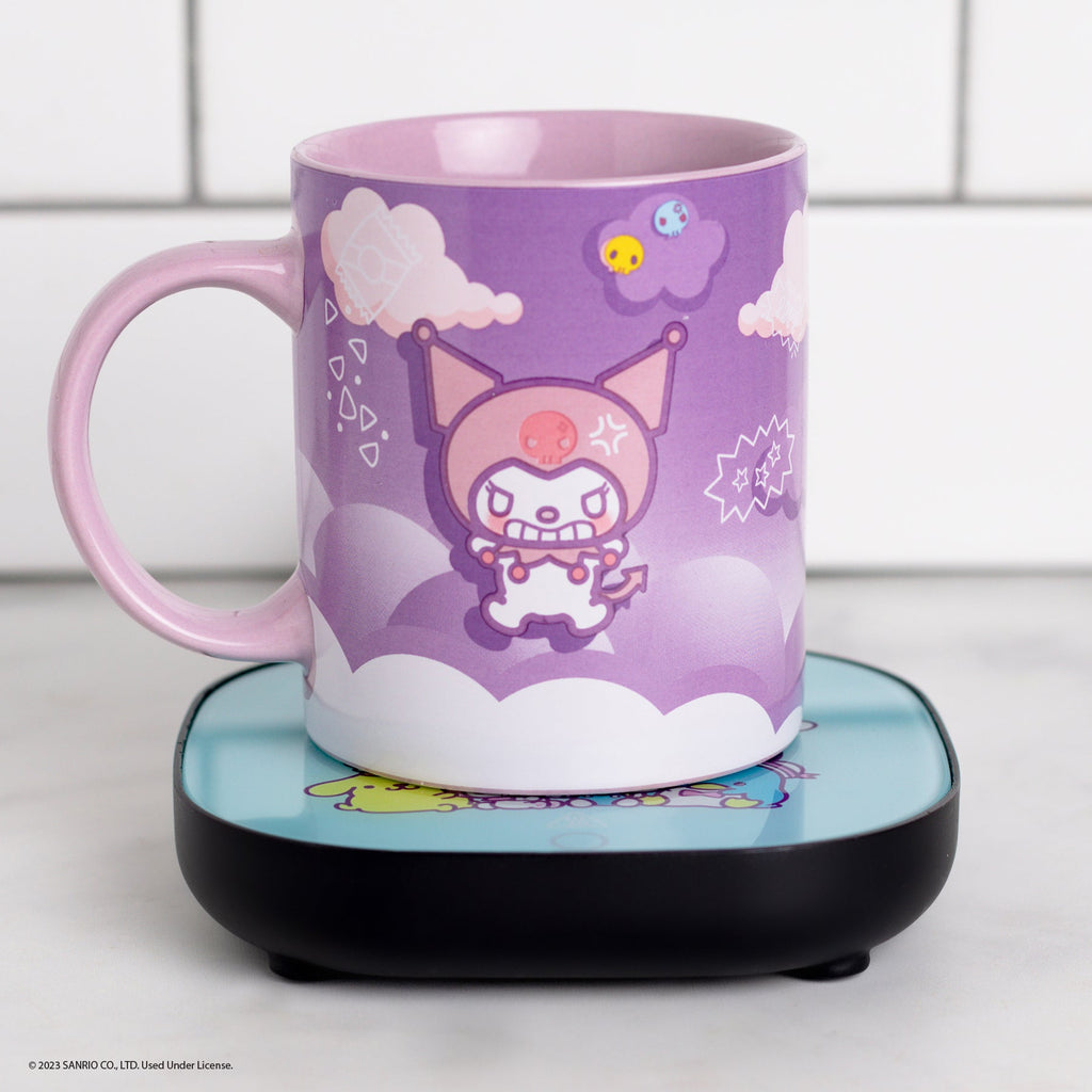 Kuromi Coffee Mug and Warmer Set