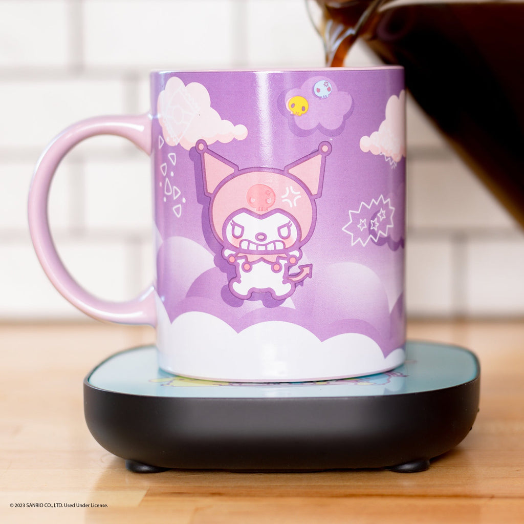 Kuromi Coffee Mug & Warmer Set