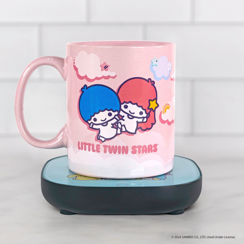 LittleTwinStars Auto On Off Coffee Mug Warmer Set with Mug