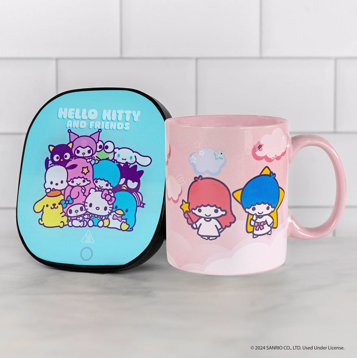 LittleTwinStars Auto On Off Coffee Mug Warmer Set with Mug