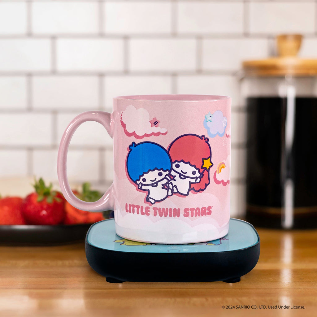 LittleTwinStars Auto On Off Coffee Mug Warmer Set with Mug