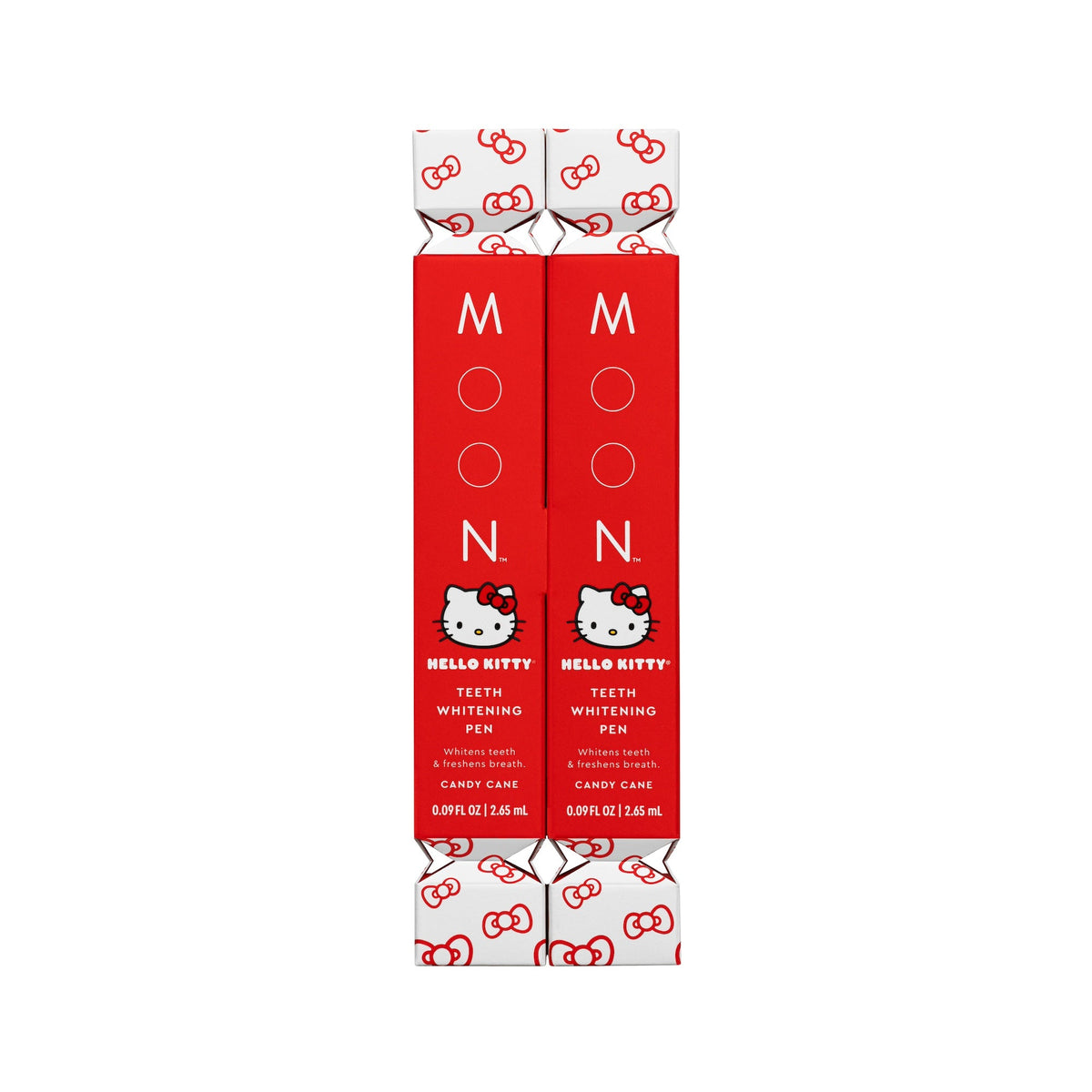 Hello Kitty MOON Oral Beauty Teeth Whitening Pen Duo, Candy Cane