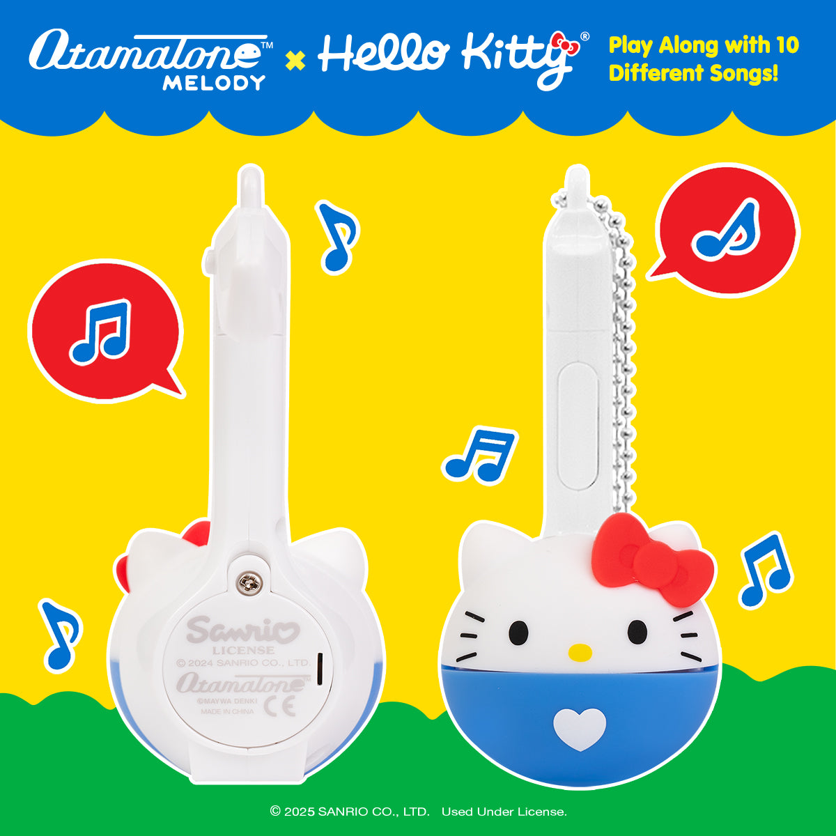 Hello Kitty Mini Otamatone Melody Charm, Special Edition