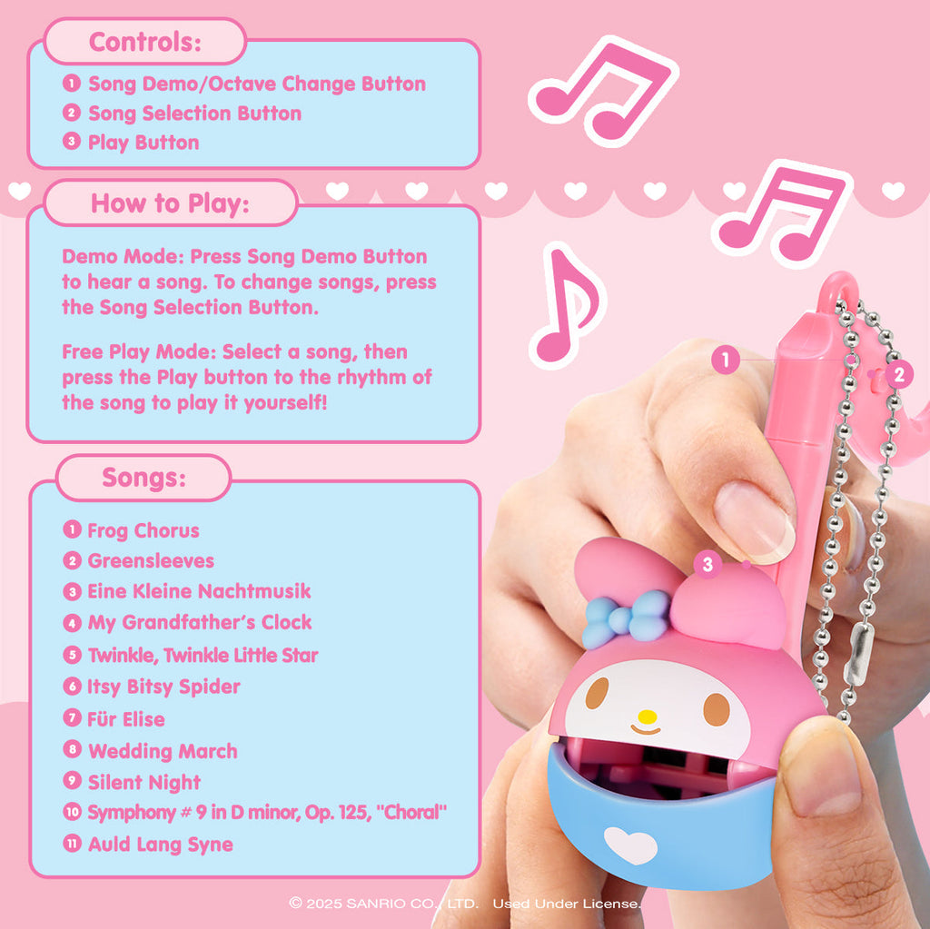 My Melody Mini Otamatone Melody Charm, Special Edition