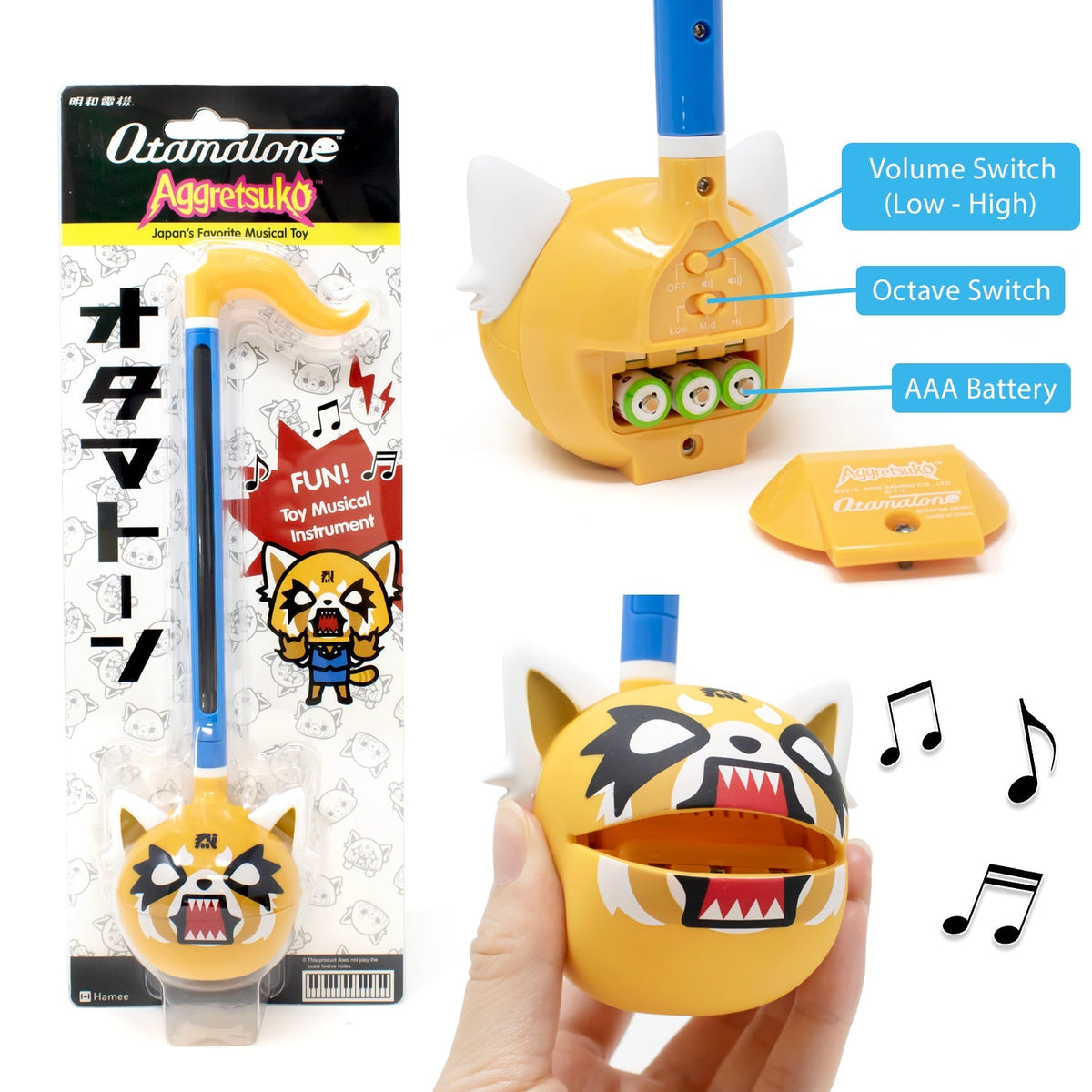 Aggretsuko Rage Sanrio Otamatone Musical Toy