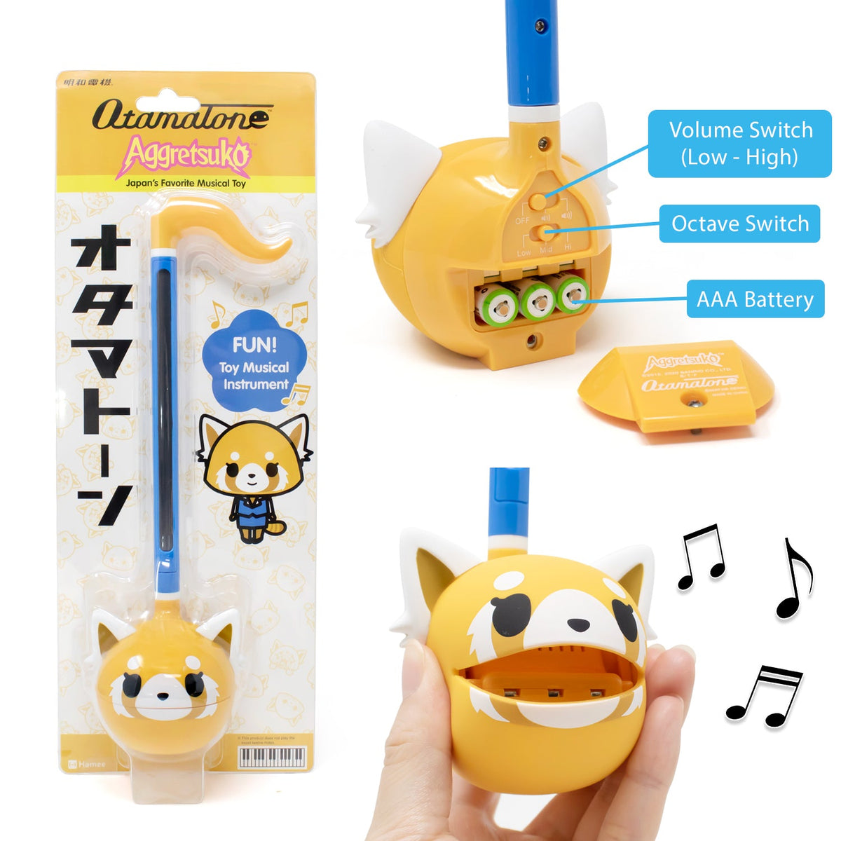 Aggretsuko Sweet Sanrio Otamatone Musical Toy