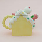 Hello Kitty and Friends Strawberry House Ceramic Tea Pot