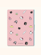 Hello Kitty And Friends Pink Pinstripe Casey Notebook With Phone Loop by Studio Oh