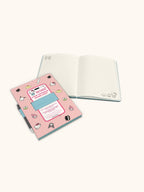 Hello Kitty And Friends Pink Pinstripe Casey Notebook With Phone Loop by Studio Oh