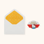 Hello Kitty Retro Red Birthday Wishes Deluxe Greeting Card