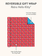 Hello Kitty Retro Red Reversible Gift Wrap Paper