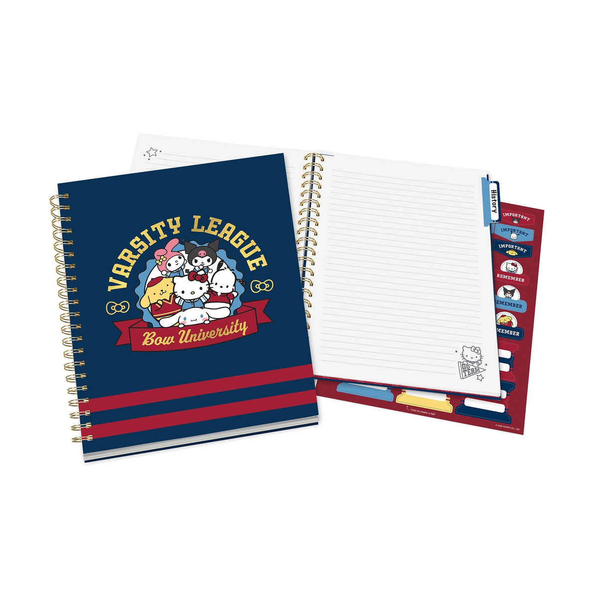 Hello Kitty and Friends Varsity Extra Large Spiral Notebook