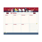 Hello Kitty and Friends x Studio Oh! Varsity Weekly Desk Pad