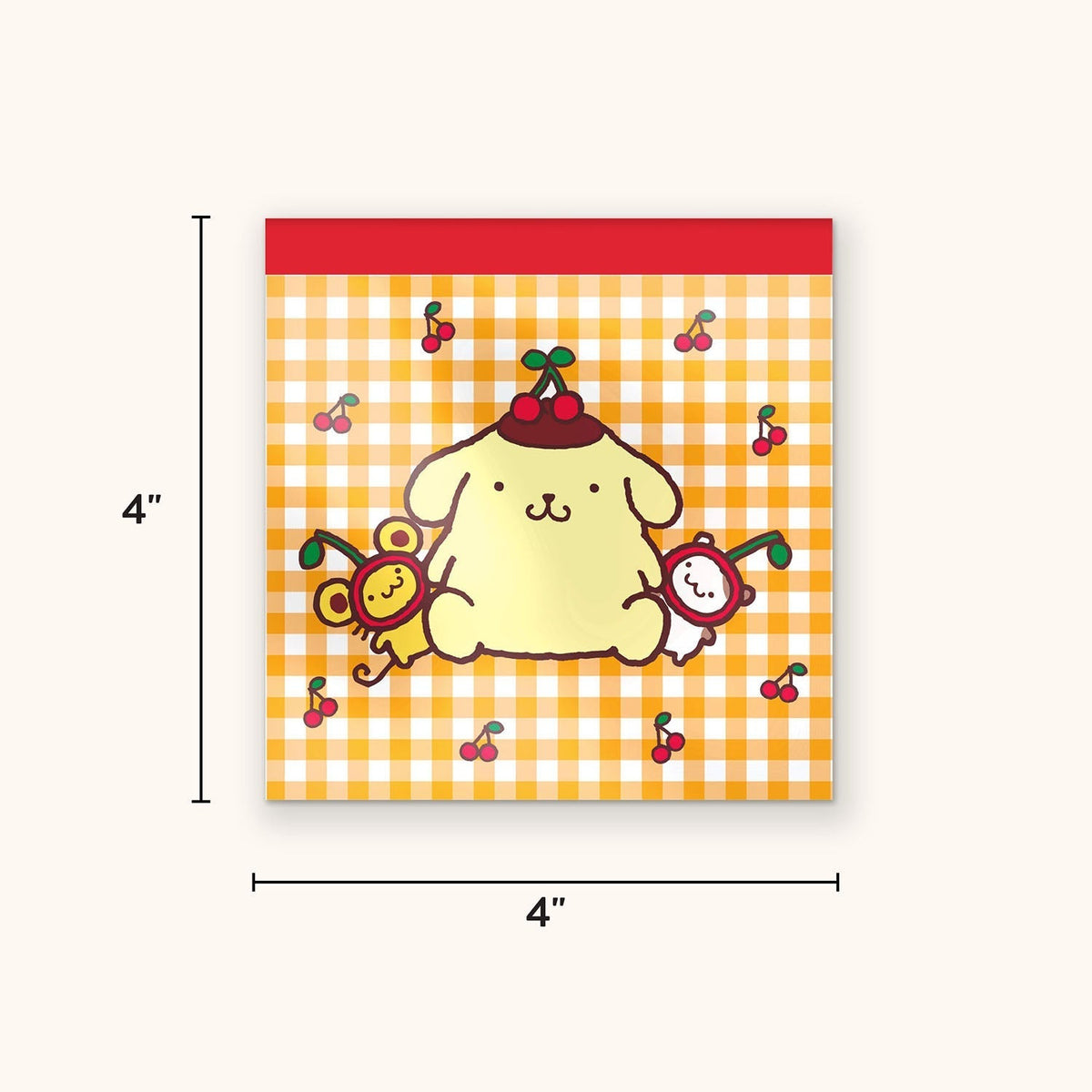 Pompompurin Cherries Mini Notepad by Studio Oh