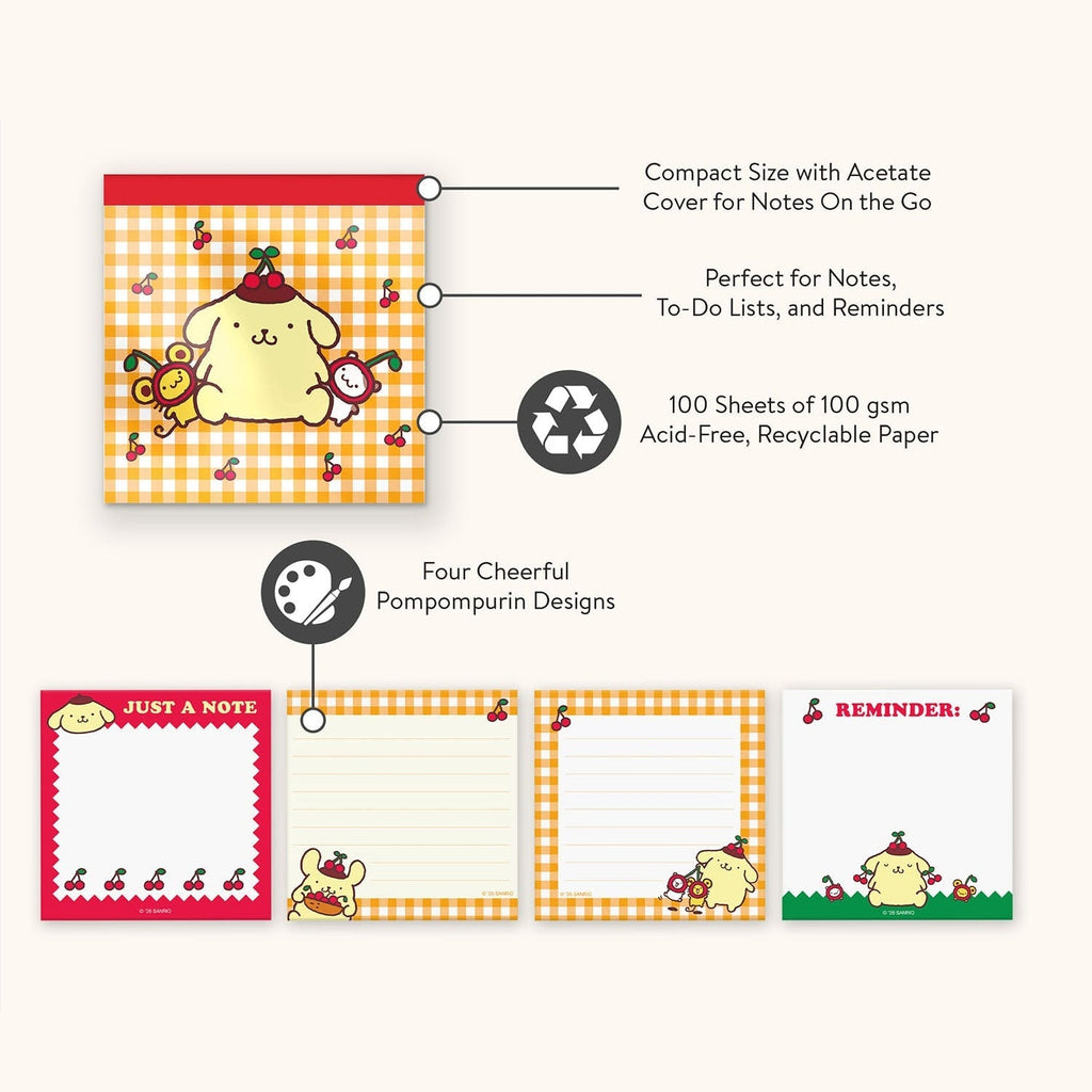 Pompompurin Cherries Mini Notepad by Studio Oh
