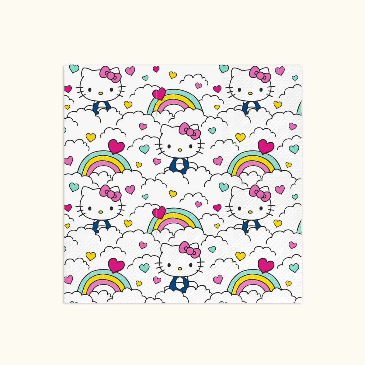 Hello Kitty x Studio Oh! Retro Rainbow Beverage Napkins