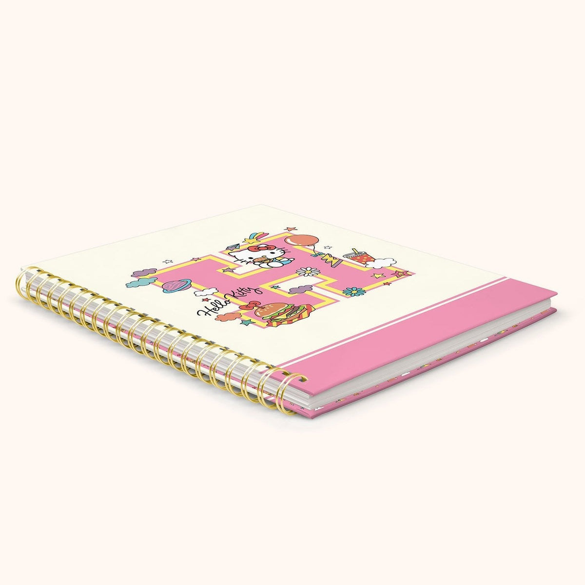 Hello Kitty College Letters Extra Large Spiral Notebook by Studio Oh