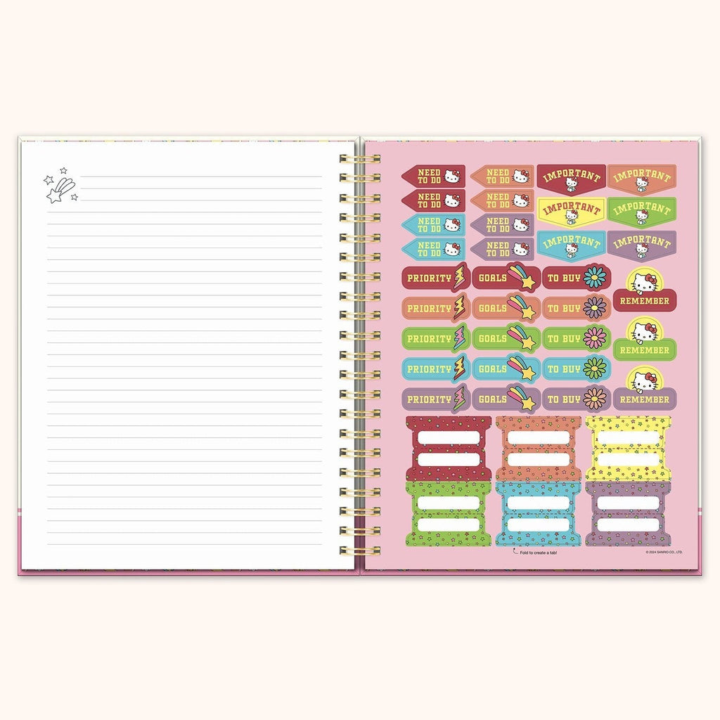 Hello Kitty College Letters Extra Large Spiral Notebook by Studio Oh