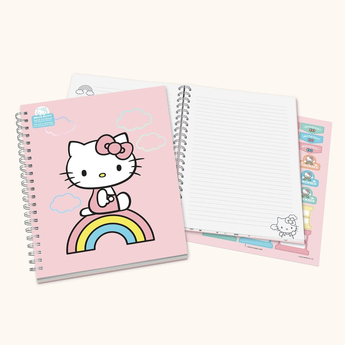 Hello Kitty Classic Pink Extra Large Spiral Notebook by Studio Oh