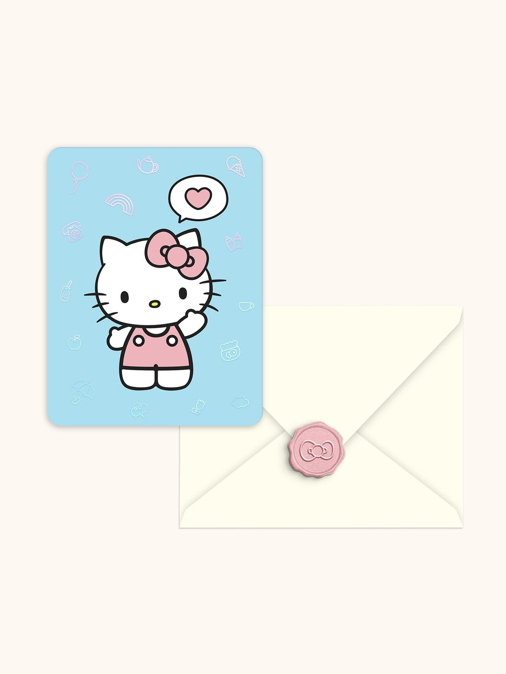 Hello Kitty Classic Pink Note Cards and Wax Seals Set by Studio Oh