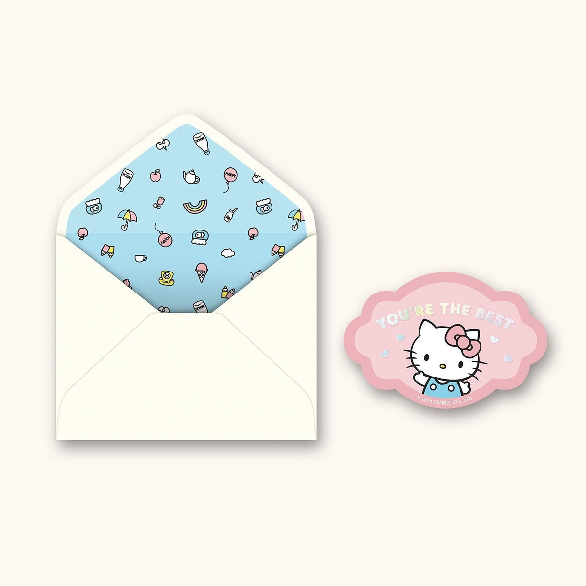 Hello Kitty Thank You Deluxe Greeting Card by Studio Oh
