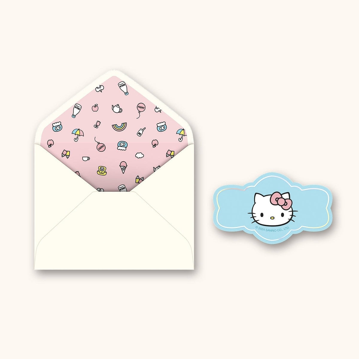Hello Kitty Just Saying Hello Deluxe Greeting Card by Studio Oh