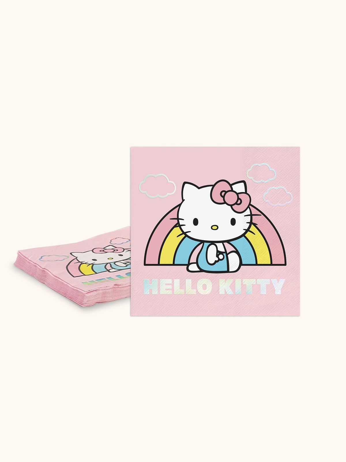 Hello Kitty Rainbow Skies Foil Beverage Napkins by Studio Oh