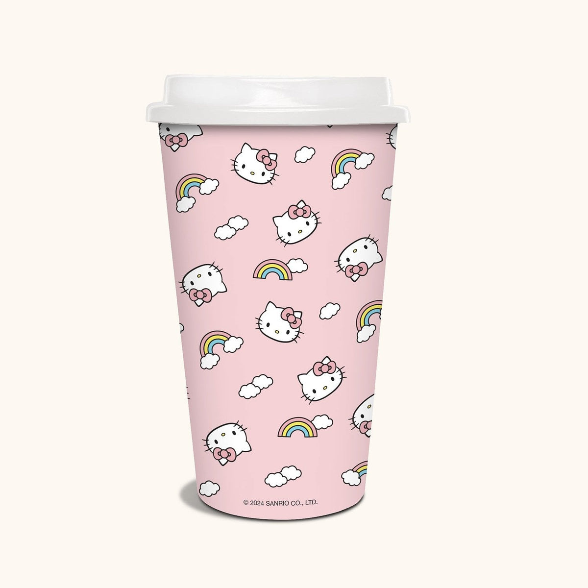 Hello Kitty x Studio Oh Rainbow Skies Paper Hot Cups, Set of 8