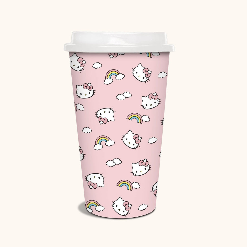 Hello Kitty x Studio Oh Rainbow Skies Paper Hot Cups, Set of 8