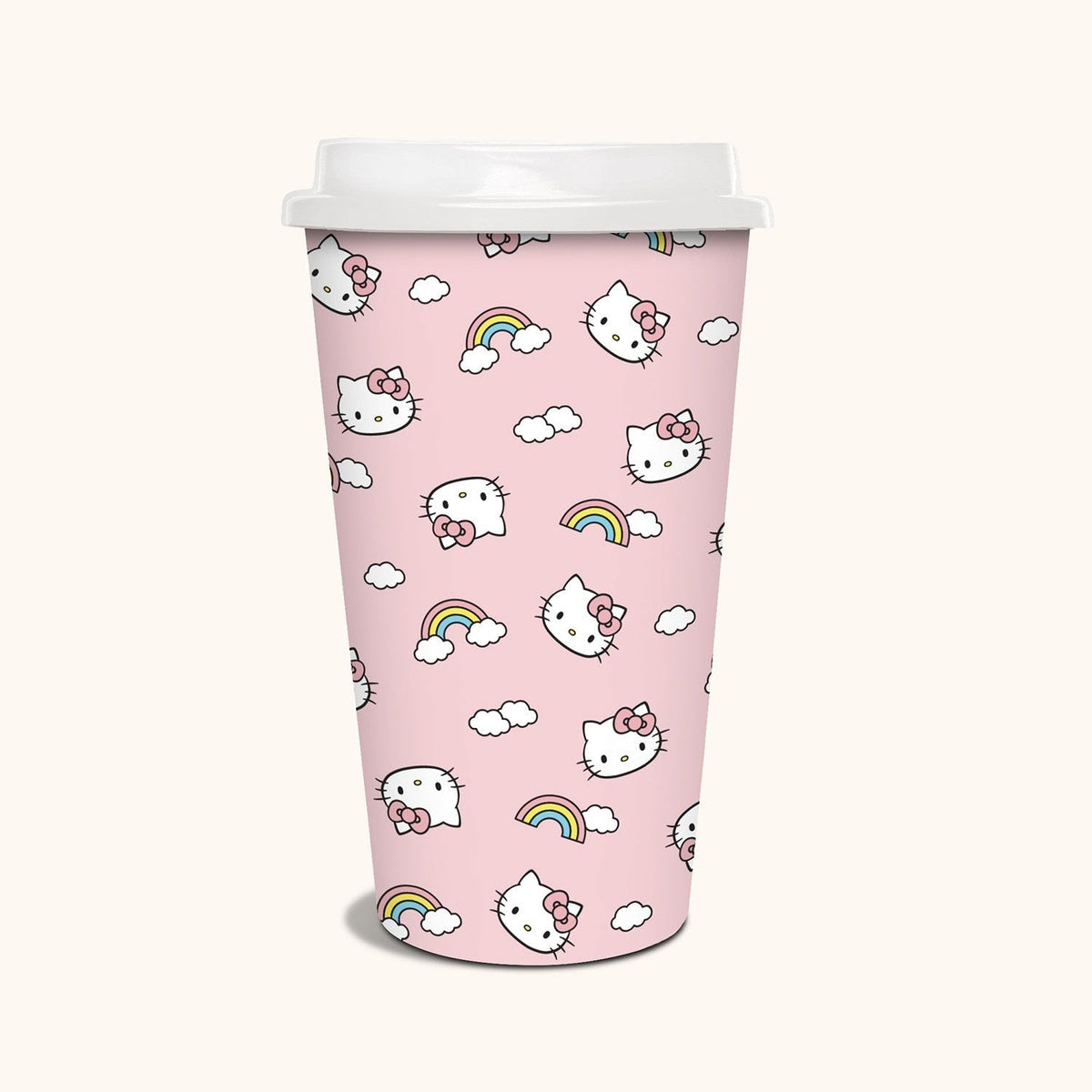 Hello Kitty x Studio Oh Rainbow Skies Paper Hot Cups, Set of 8