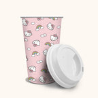 Hello Kitty x Studio Oh Rainbow Skies Paper Hot Cups, Set of 8