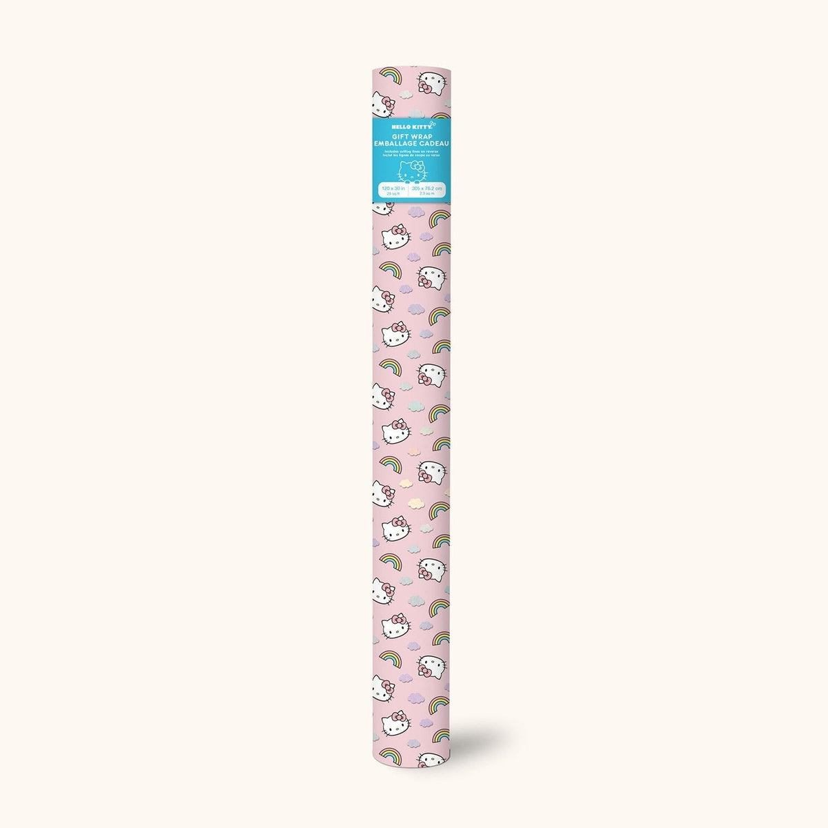 Hello Kitty Rainbow Skies Foil Gift Wrap Paper