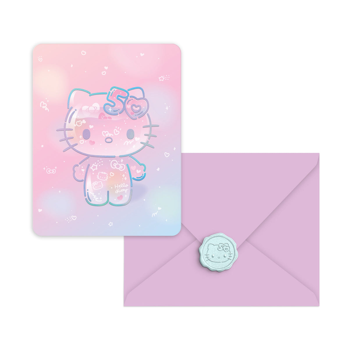 Hello Kitty 50th Anniversary Note Cards and Wax Seals Set Studio Oh