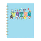 Hello Kitty and Friends x Studio Oh! College Letters Blue Extra-Large Spiral Notebook