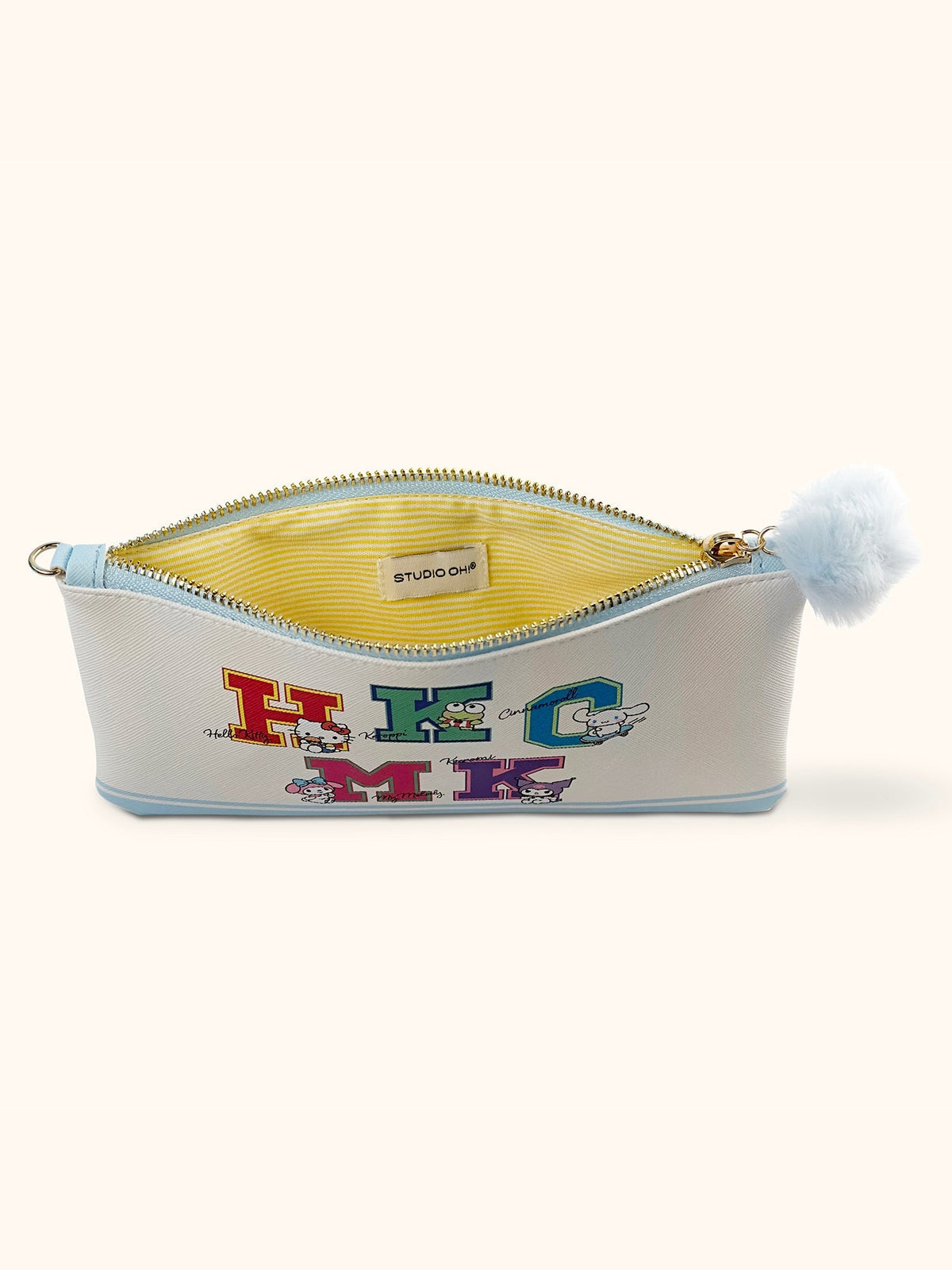 Hello Kitty And Friends College Letters Blue Pencil Pouch by Studio Oh