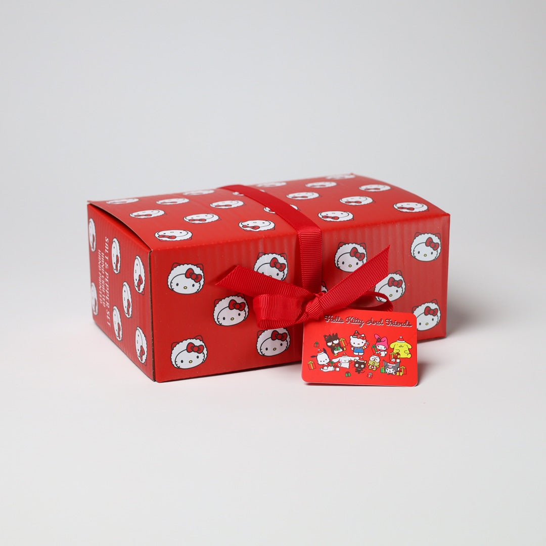 Hello Kitty Holiday Ceramic Salt and Pepper Set, Sled