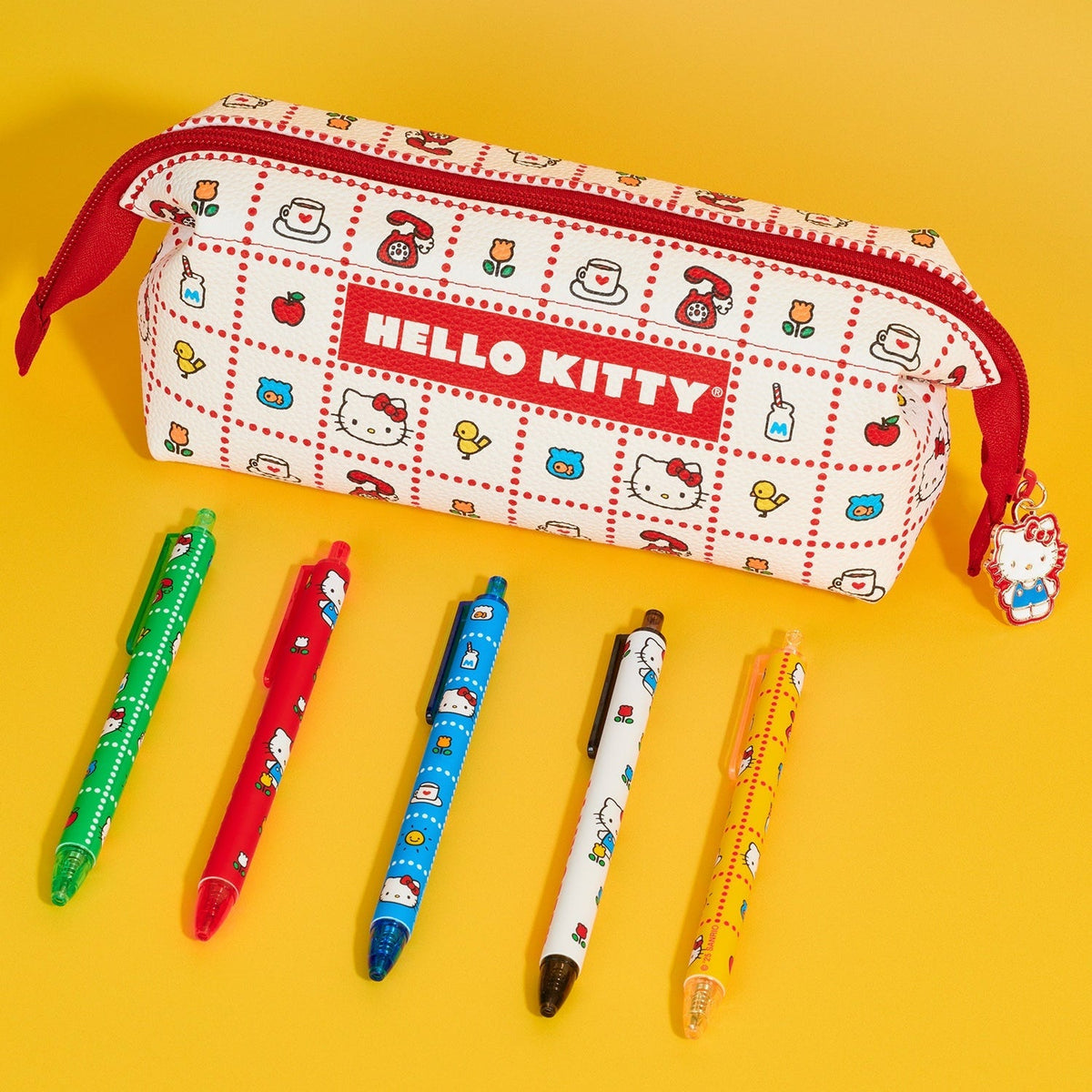 Hello Kitty Retro Red Mini Loaf Pencil Pouch